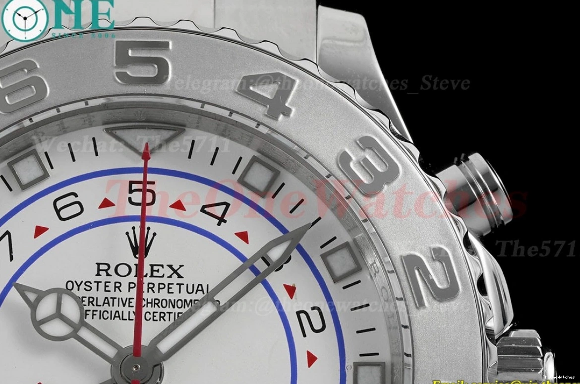 A7750 116689 Num White KF Yacht-Master 44mm SS SS II 0214